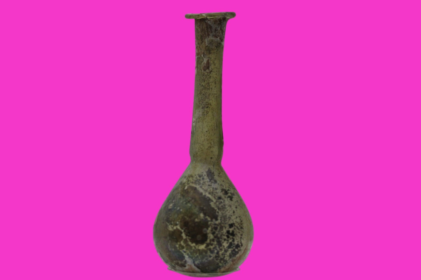 Ancient Holy Land Glass Bottle Authentic Artifact 100-300 AD Roman Era COA J20