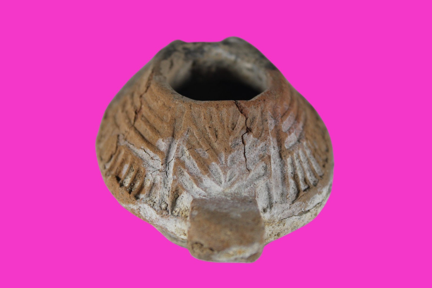 Holy Land Oil Lamp Ancient Artifact Time of the Christians 313-636 AD COA 189