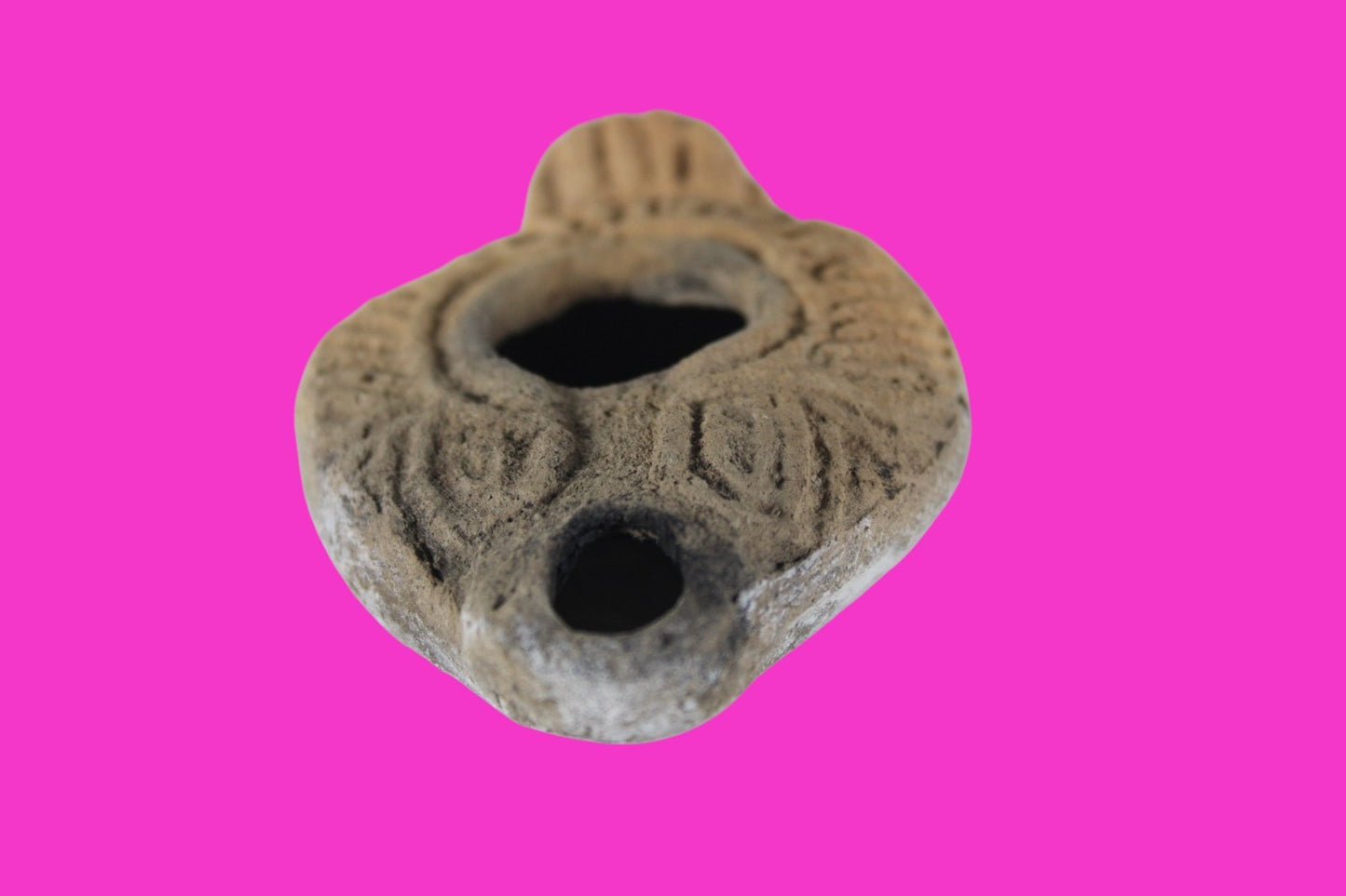 Holy Land Oil Lamp Ancient Artifact Time of the Christians 313-636 AD COA 173