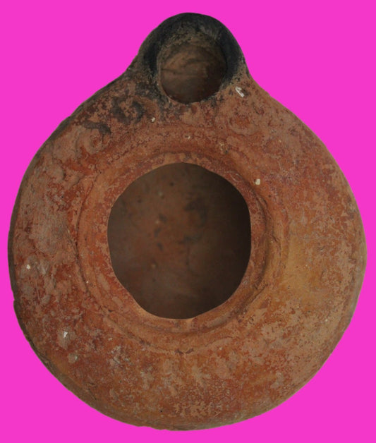Holy Land Oil Lamp Ancient Artifact Time of Jesus & Apostles 63BC-323AD COA 140