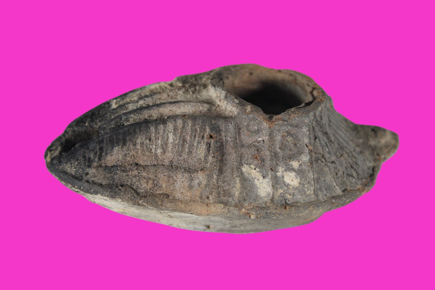 Holy Land Oil Lamp Ancient Artifact Time of the Christians 313-636 AD COA 196