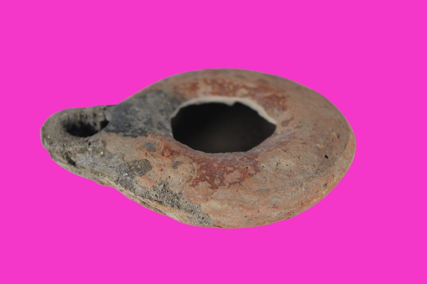 Holy Land Oil Lamp Ancient Artifact Time of Jesus & Apostles 63BC-323AD COA 141
