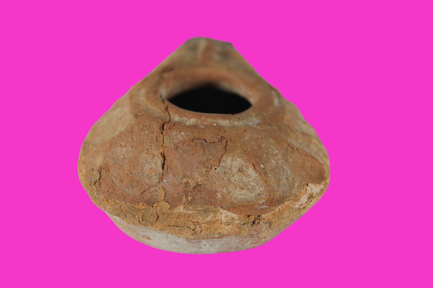 Holy Land Oil Lamp Ancient Artifact Time of the Christians 313-636 AD COA 180