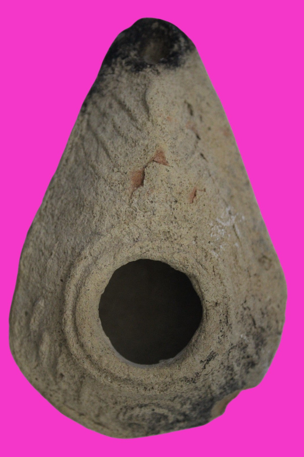 Time of the Christians Oil Lamp Ancient Holy Land Artifact 313-636 AD COA 13