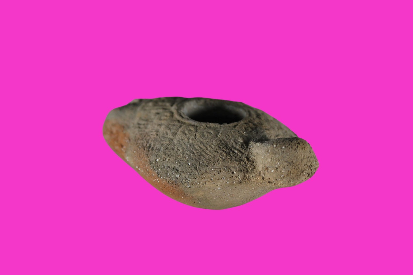 Ancient Holy Land Oil Lamp Artifact Jesus Christ Homeland 100BC-400AD COA 19