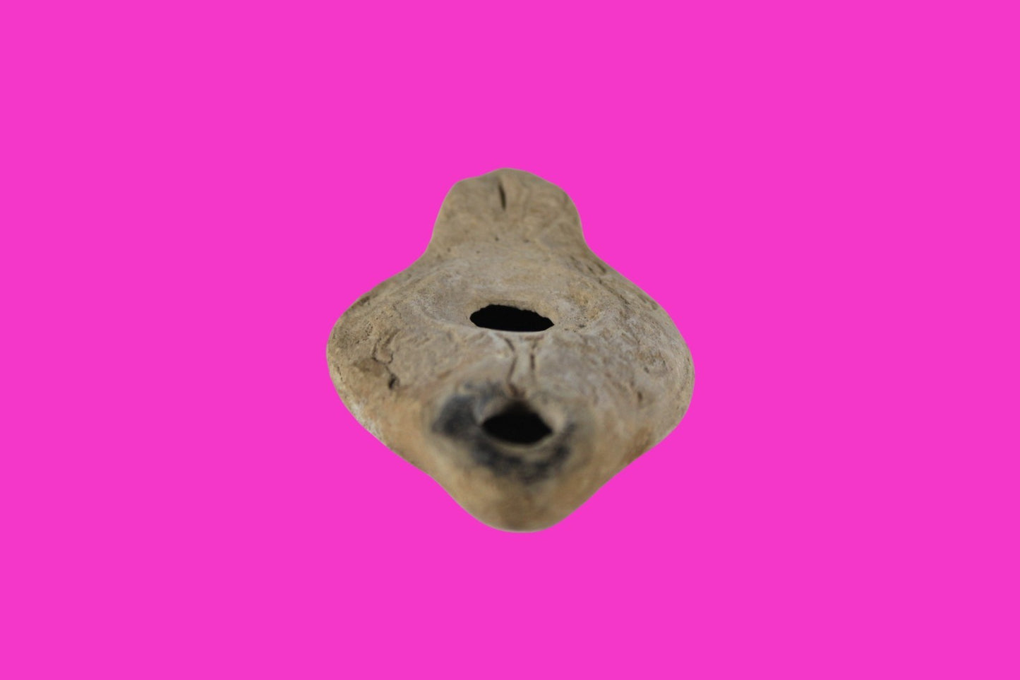 Ancient Holy Land Oil Lamp Artifact Jesus Christ Home Land 100BC-200AD COA 43