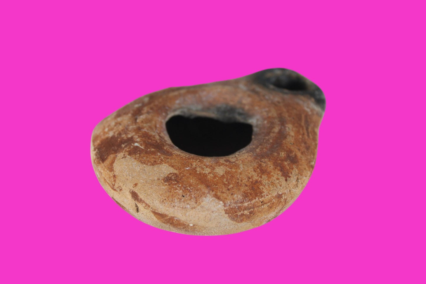 Holy Land Oil Lamp Ancient Artifact Time of Jesus & Apostles 63BC-323AD COA 144
