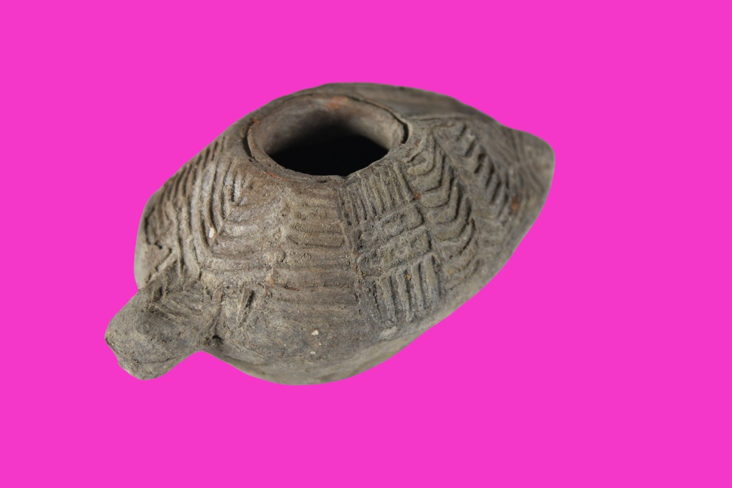 Holy Land Oil Lamp Ancient Artifact Time of the Christians 313-636 AD COA 207